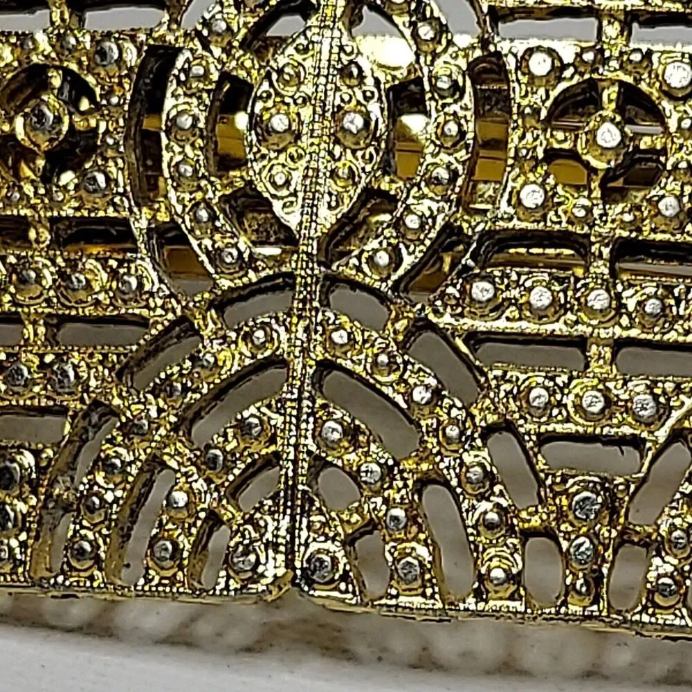 Vintage Barette goldtone 2 inches x 3 inches France